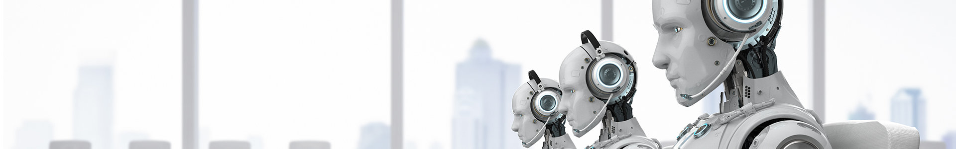 robots working on computers