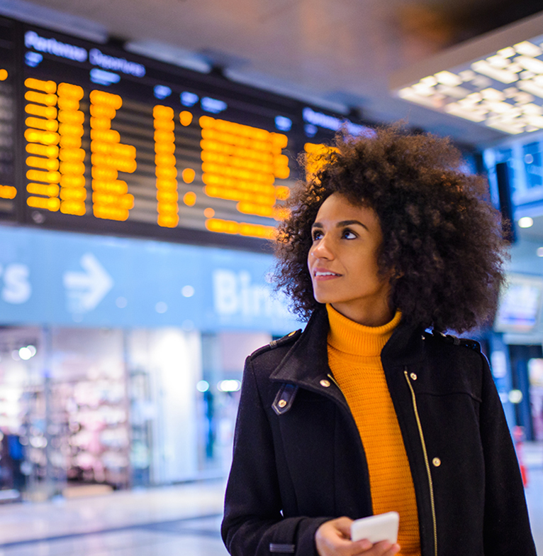 lady at the airport