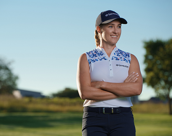Investec sponsored golfer Lejan Lethwaite