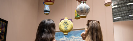 Sculpture and hanging art installations