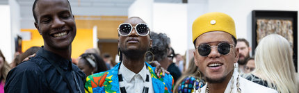 Investec Cape Town Art Fair visitors donning some standout outfits