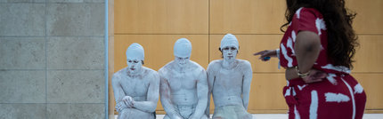 Live performance art at the Investec Cape Town Art Fair
