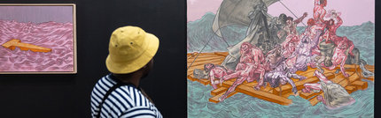 Viewing art that makes a political or historical statement