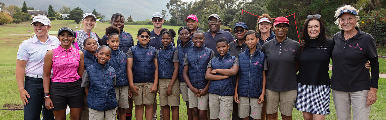 Golf legend, Sally Little giving young aspiring golfers from disadvantaged backgrounds exposure to the professional game