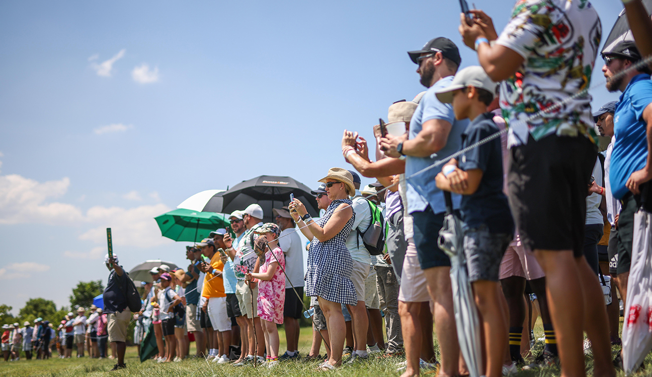 Crowds at the Investec SA open championship