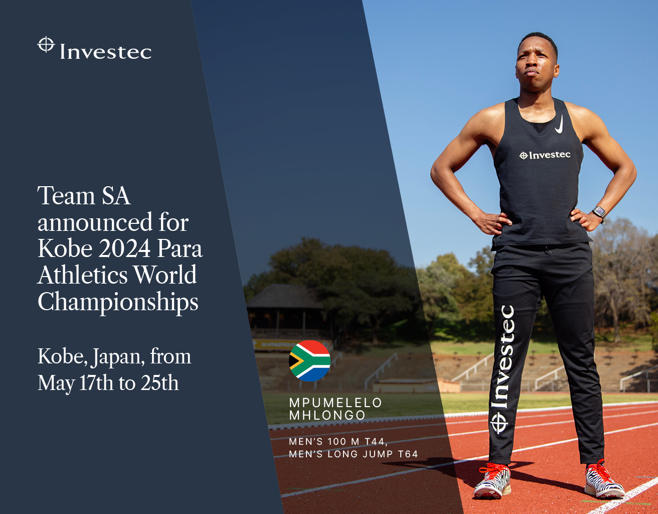 Mpumelelo Mhlongo is selected for Japan paraolympics
