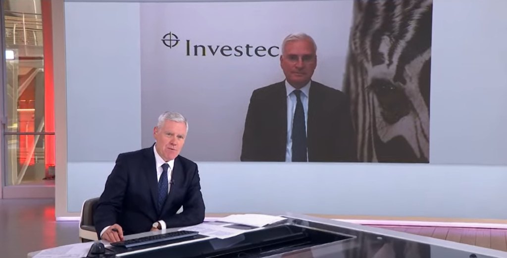 Roger Lee speaking to Sky News' Ian King on his Business Live television show