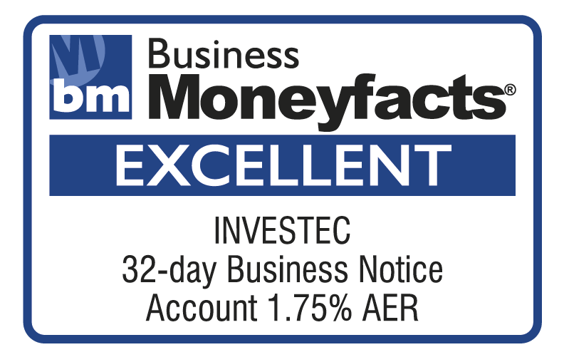 Excellent Investec 32-day Business Notice Account 1.75%