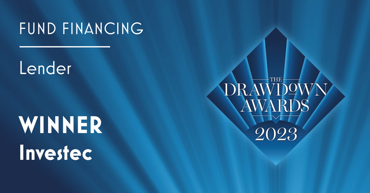 2023 Fund Financing Lender of the Year award from The Drawdown Awards