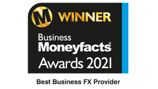 Business Moneyfacts Award 2021 - Best Business FX Provider