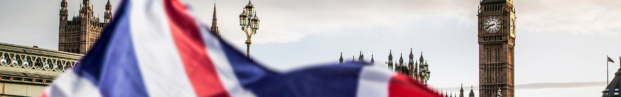 The Union Jack flag flies infront of the Houses of Parliament in Westminster