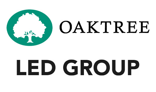 Oaktree and LED Group logos