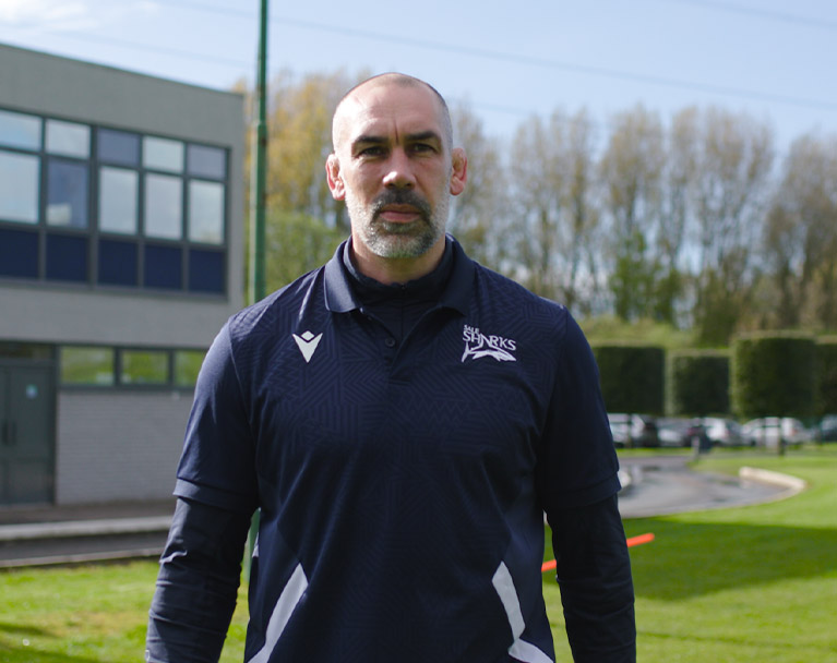 Sale Sharks’ Director of Rugby Alex Sanderson standing outside training ground