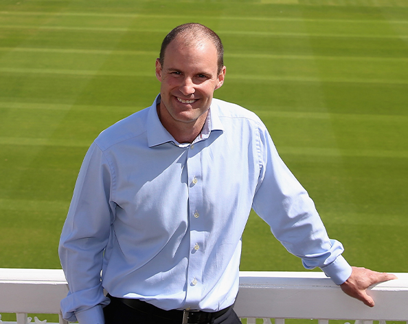 Sir Andrew Strauss standing at Lords Cricket Club