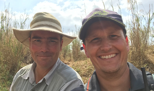 Campbell Murn and Scott Jones in South Africa