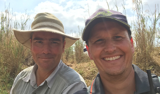 Campbell Murn and Scott Jones in South Africa