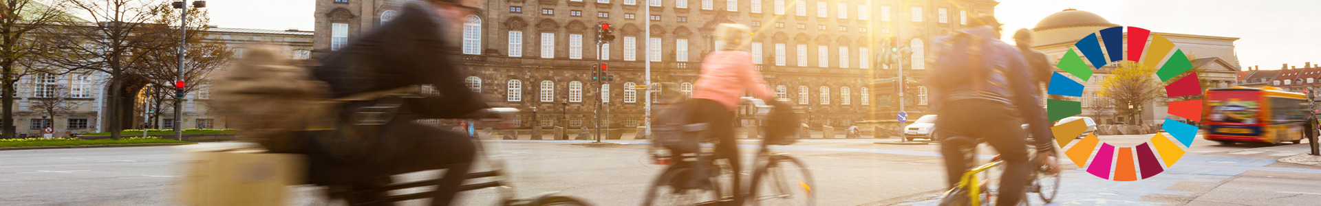 people cycling in Copenhagen