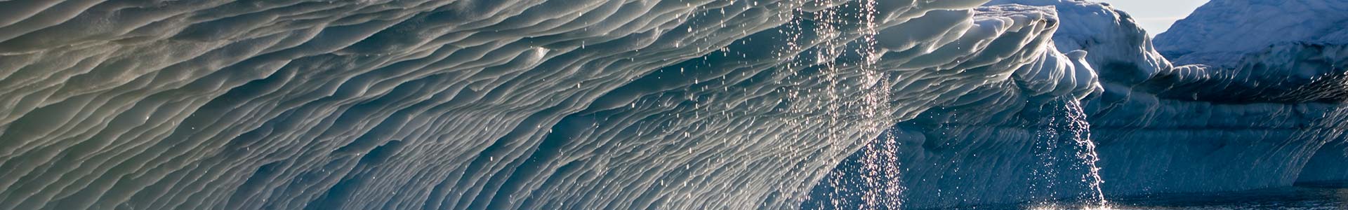 Icebergs melting