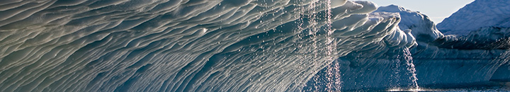 Icebergs melting