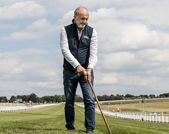 Andrew Cooper, clerk of the course, Epsom Downs