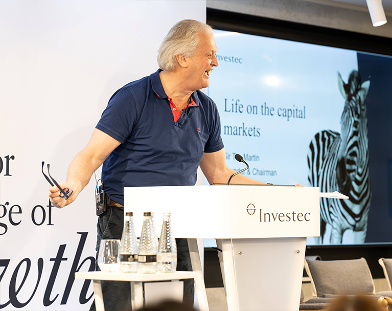 Sir Tim Martin speaking at the IPO Conference 2024