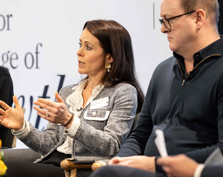 Victoria Stevens speaking at the IPO Conference 2024
