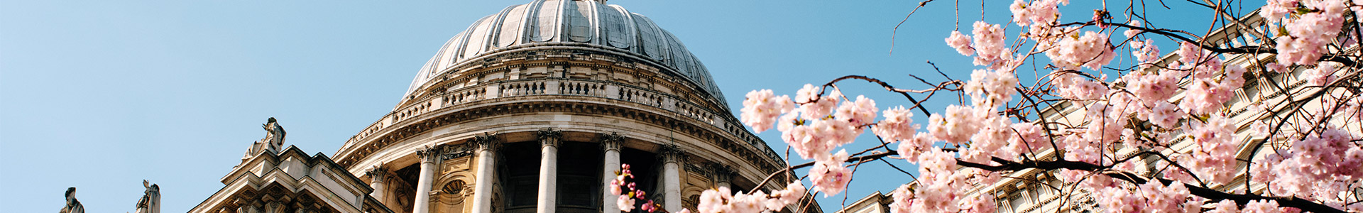 St. Pauls Cathedral at spring