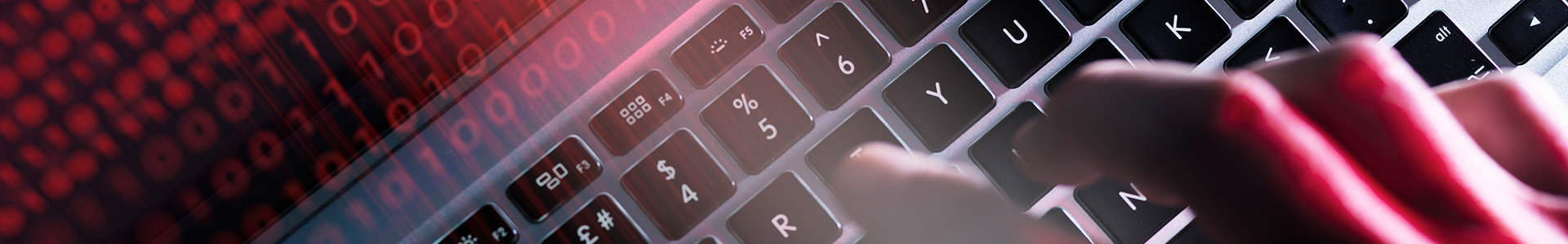 Fingers typing on a keyboard