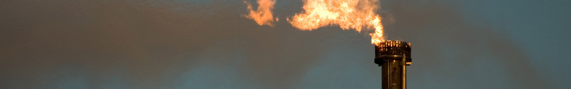 Gas being burnt off