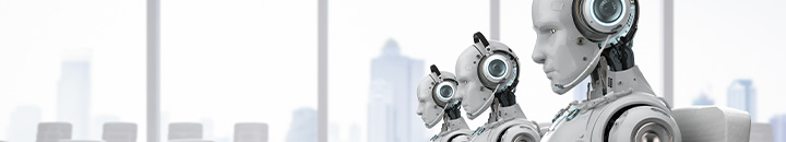 robots working in call centre