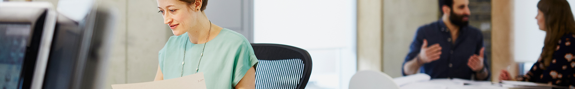 Woman working at desk