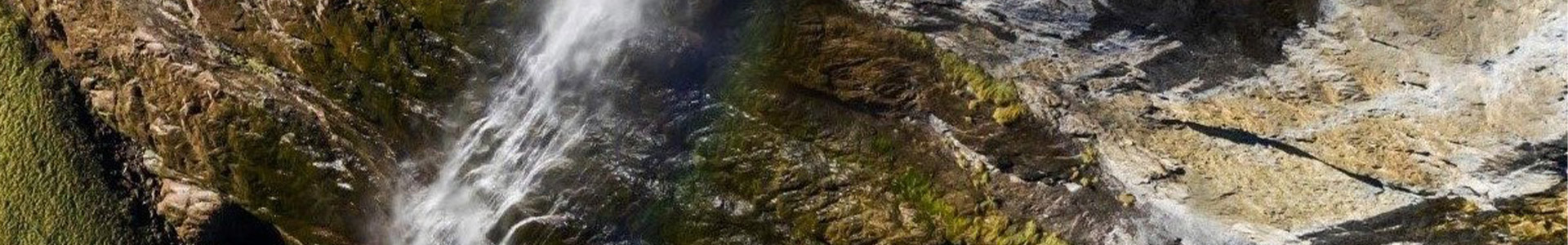 waterfall around cliff face