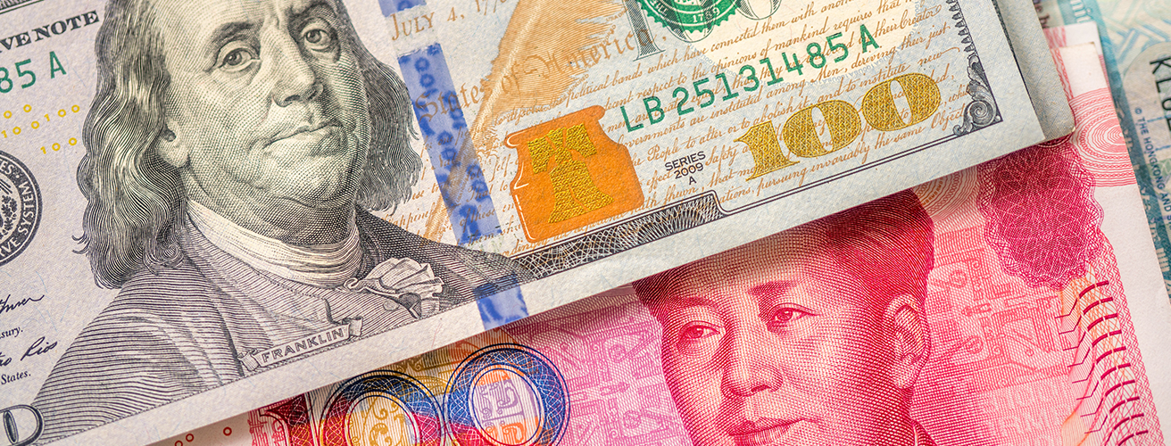 US Dollar and Chinese Yuan