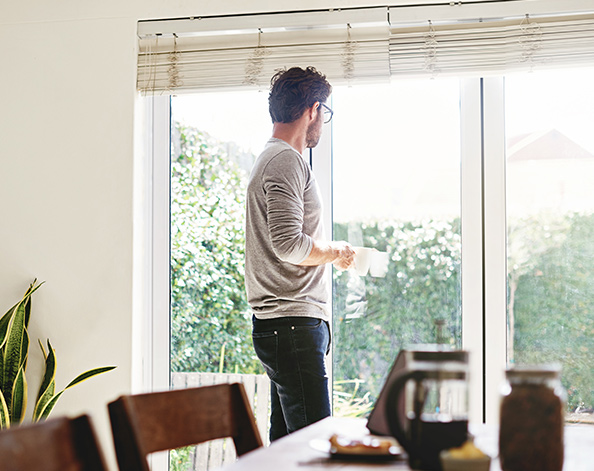 Man thinking about Brexit affect on property market