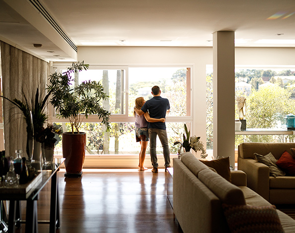 couple buying a property