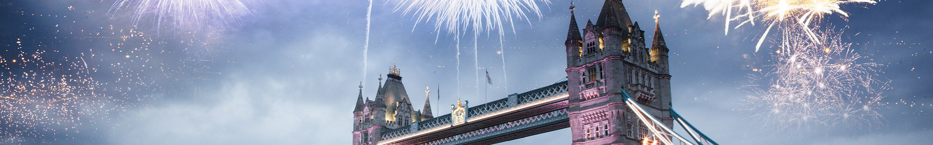 Fireworks over Tower Bridge, London