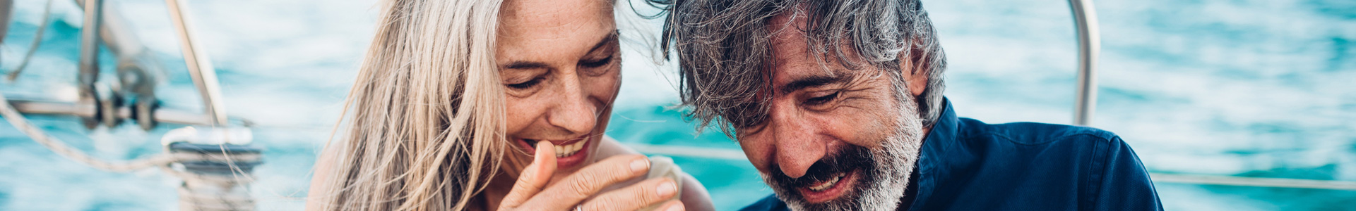 Couple on their boat