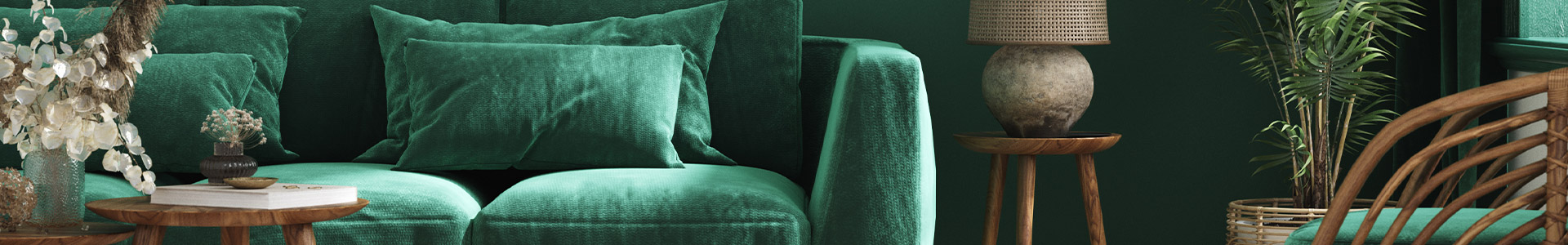 Green stylish sitting area