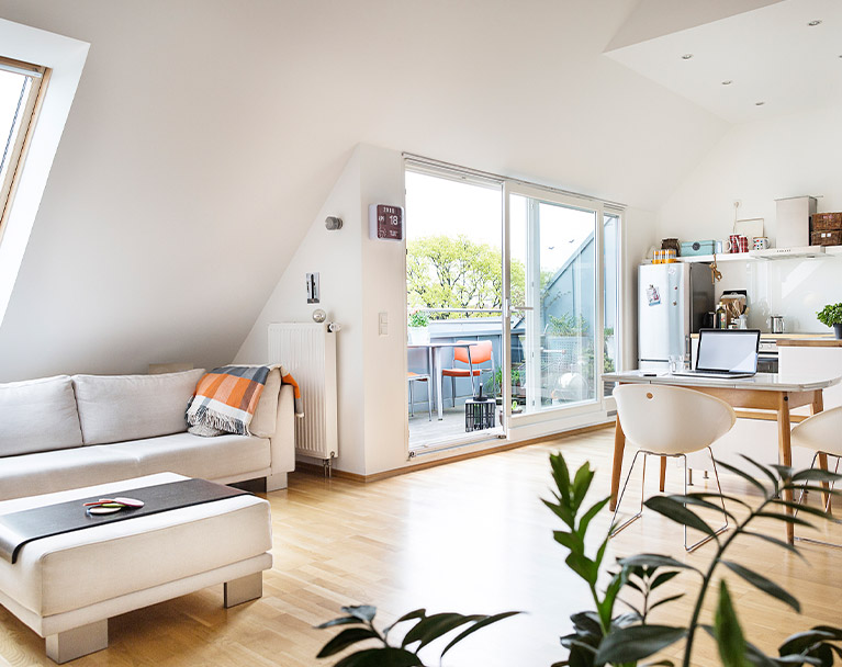 Light and airy living space