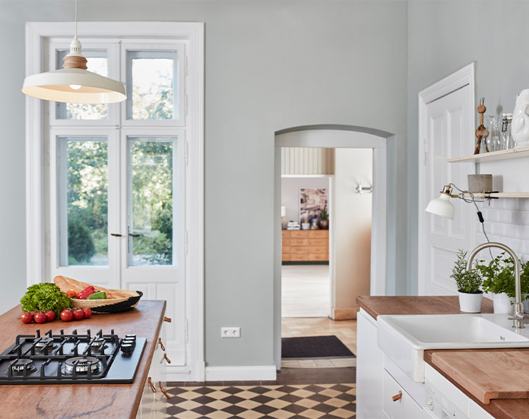 Spacious open kitchen