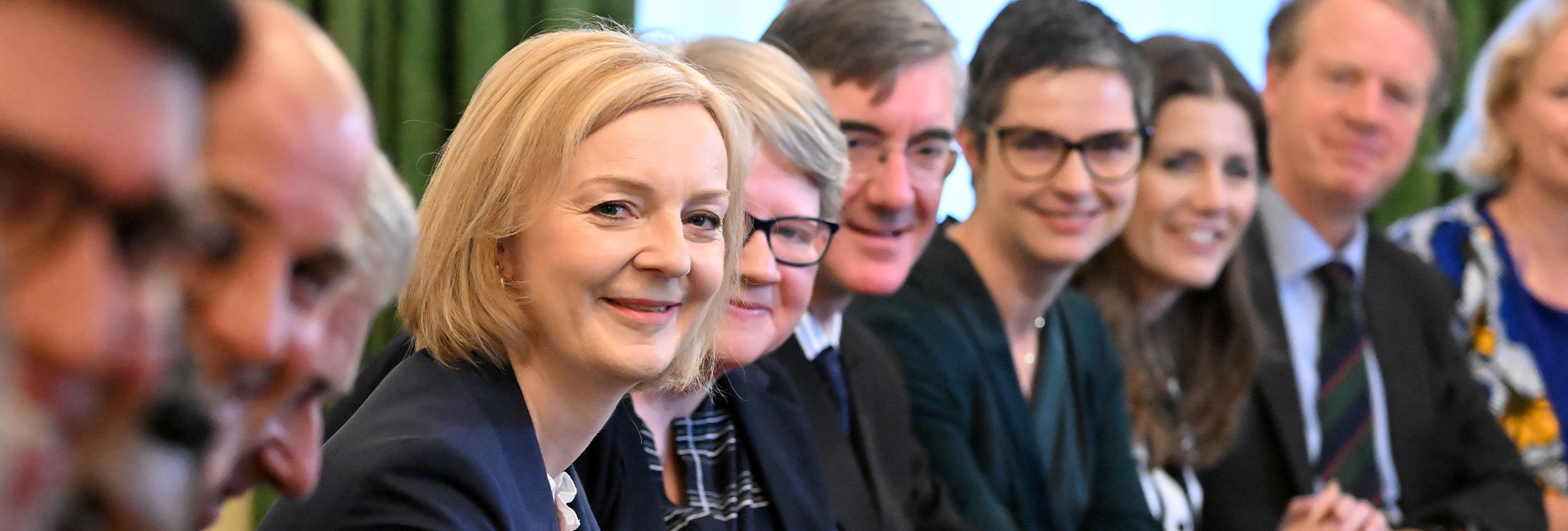 Liz Truss with her cabinet