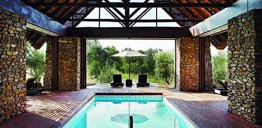 Pool at the Shambala safari reserve