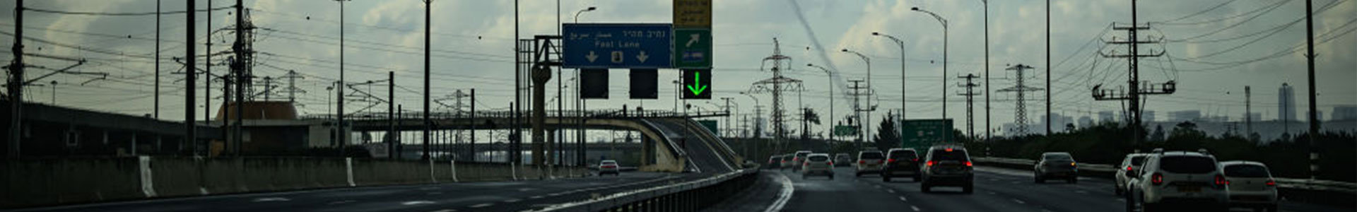 Motorway exit near Tel Aviv as Israel Poised To Invade Gaza As Worries Of Regional Escalation Grow