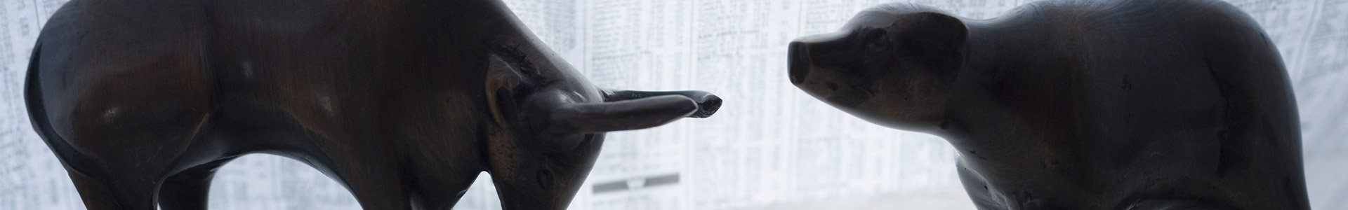 Bear and bull markets on stock exchange