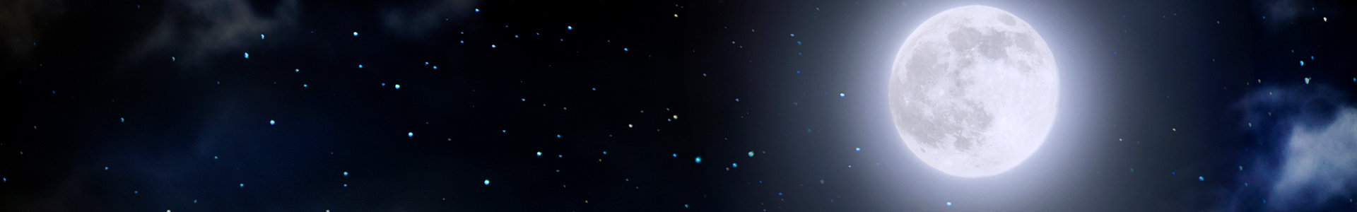 Full moon in the sky