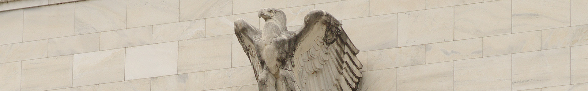 Close-up of Eagle on the US Federal Reserve building