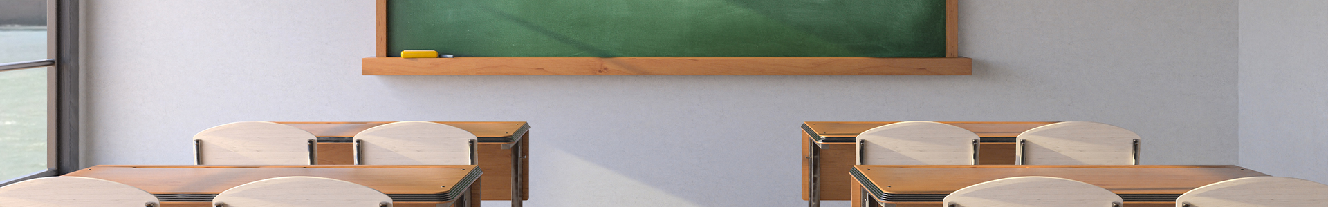School class room desks