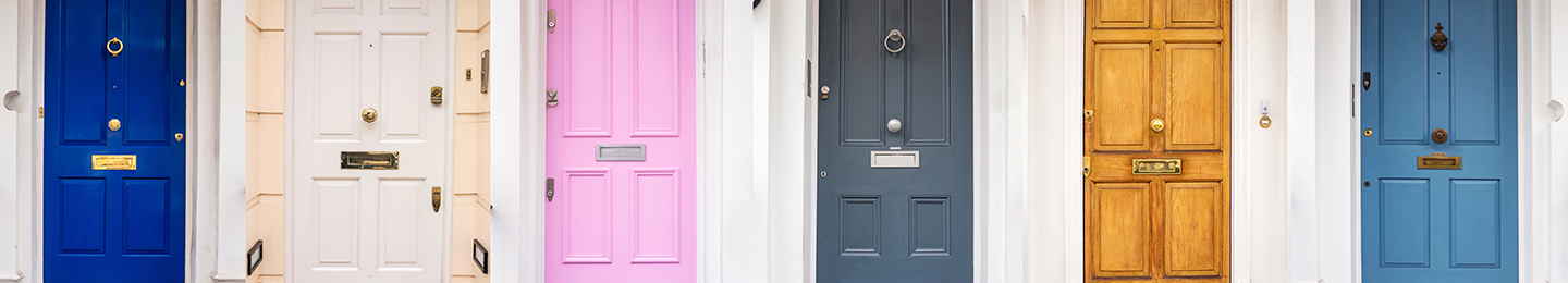 Row of doors
