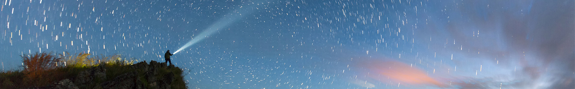 Stars rotating in sky to leave affect