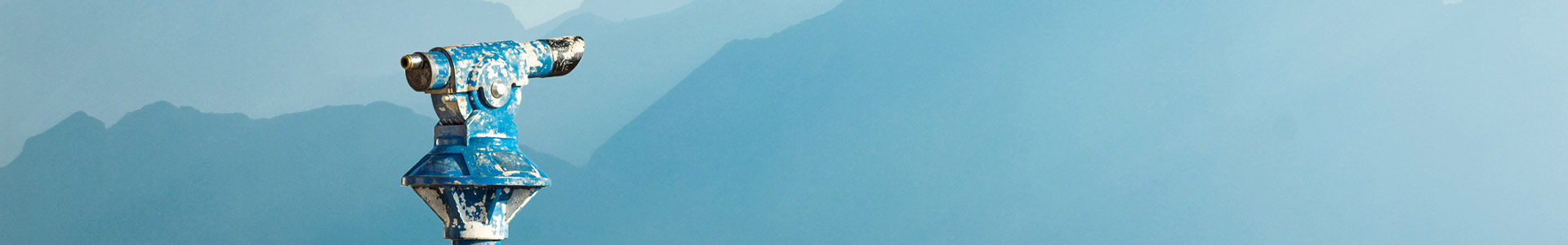 Telescope looking over hillsides